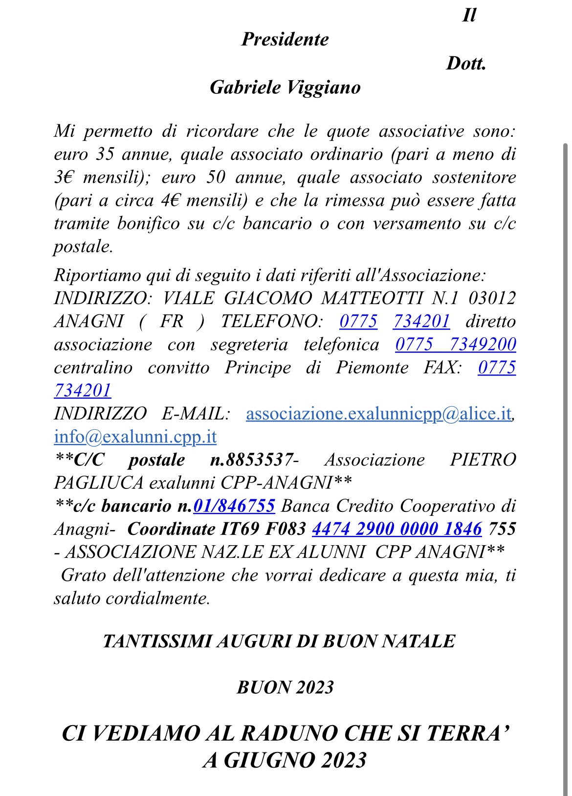 PRESIDENTI ASSOCIAZIONE